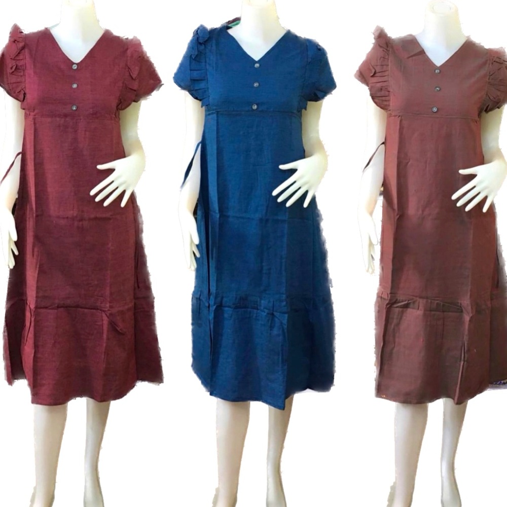 New Cotton Dresses. Made in Myanmar. Authentic Traditional 100% cotton dresses.